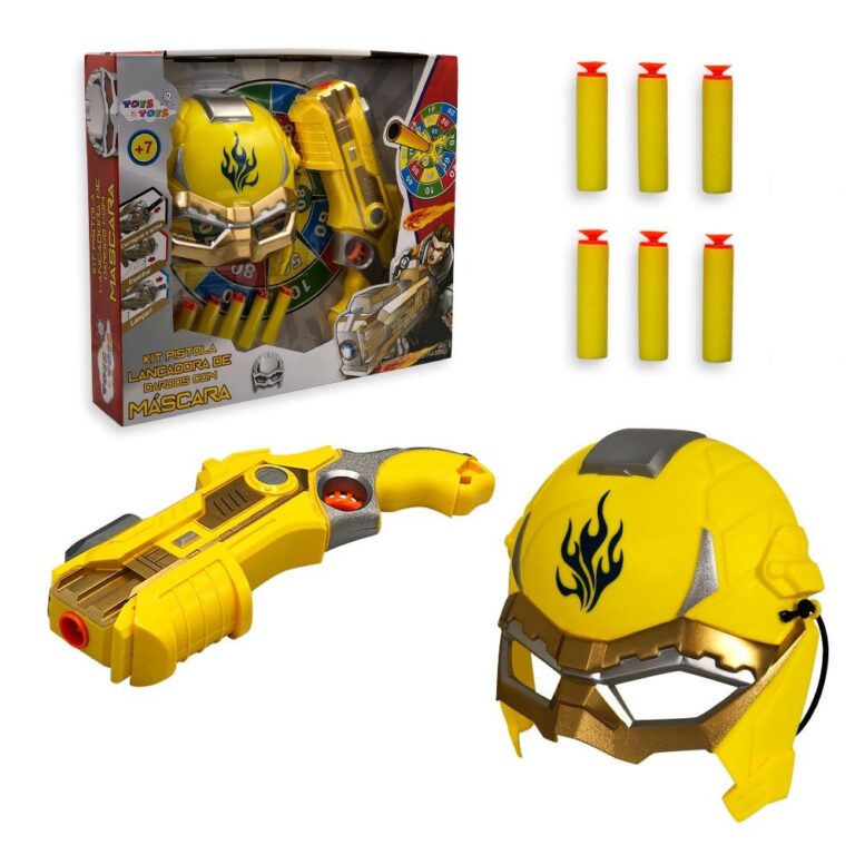 Divirta-se com o Kit Pistola Lançadora de Dardos 