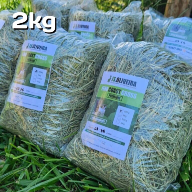 2kg De Feno Premium Para Roedores e Lagomorfos.