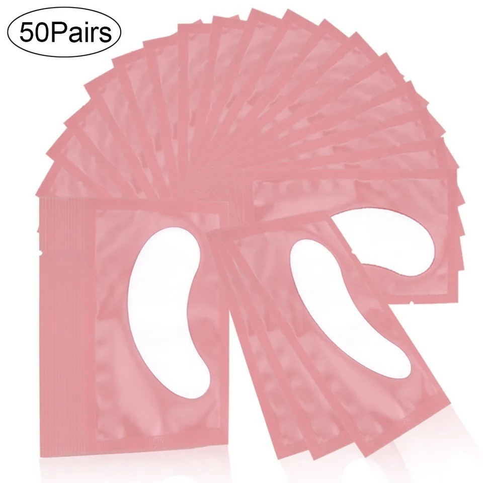 Kit 50 Gel Pads Protetor Pálpebra Extensão De Cílios