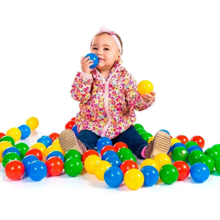 Kit 50 Bolinhas Coloridas Infantil Para Piscina Al