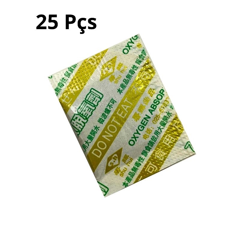 Absorvedor De Oxigênio Sachê Com 25 Unidades Alimentício