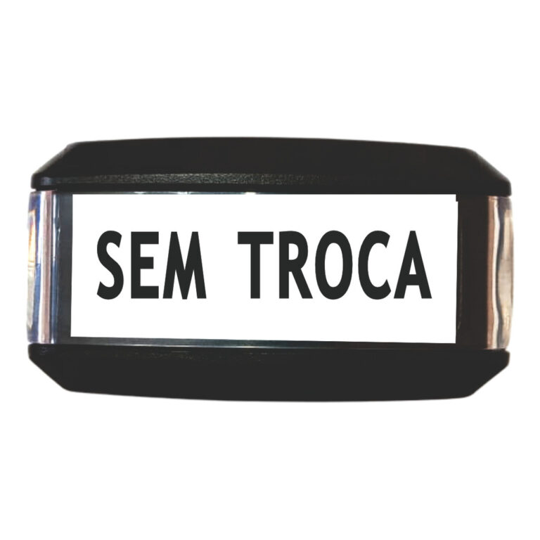 Carimbo Automatico Autoentintado Sem Troca 14x38mm