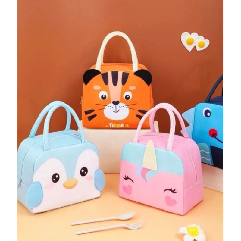 Bolsa térmica lancheira infantil animal