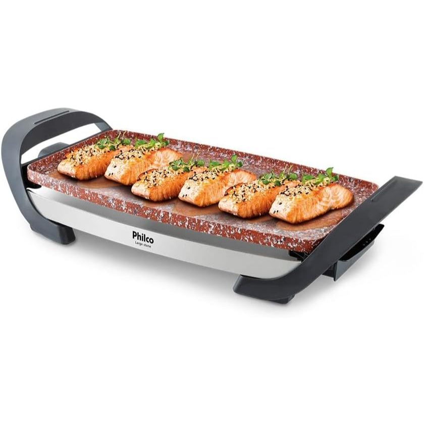 Grill Large Stone Philco Chapa Cerâmica Marmorizado Grelha Churrasqueira PGR03P