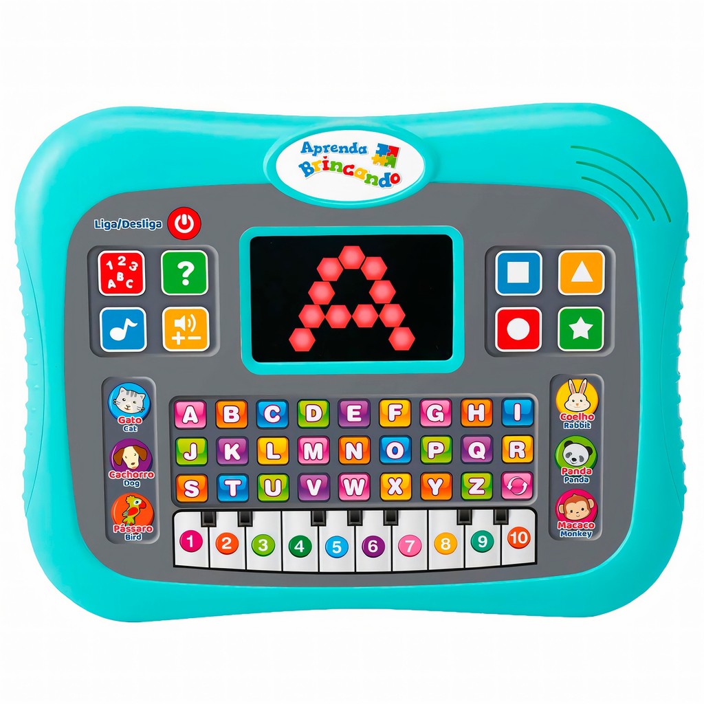 Tablet Interativo Infantil Smart Pad Crianças Bilingue Educativo Aprenda Brincando Dm Toys