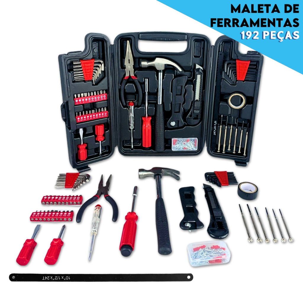 Kit de Ferramentas Com 192 Peças E Maleta Completa – Aero