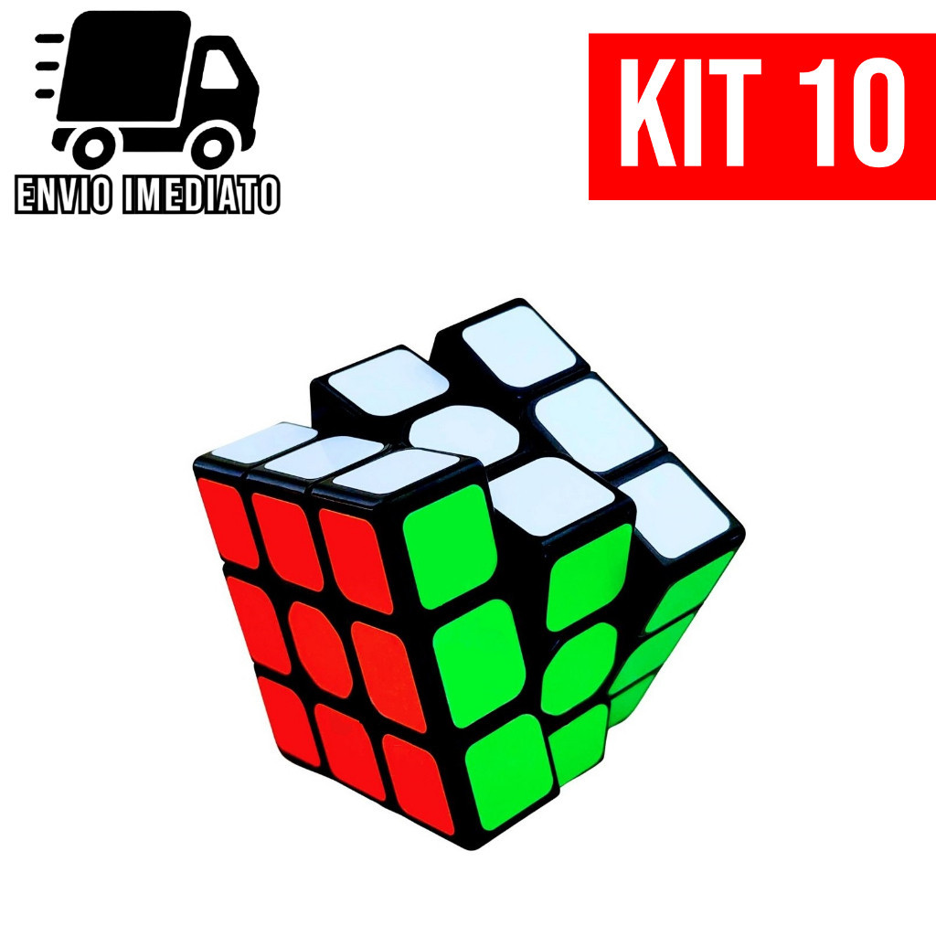 Kit 10 Cubo Mágico 5×5 Grande Brinquedo Quebra Cabeça Infantil Interativo para Criança Adulto