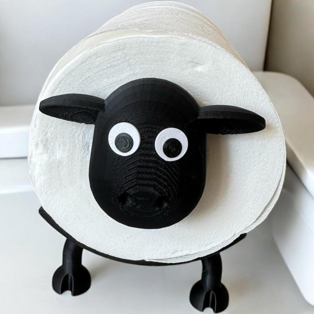 Suporte Papel Higiênico Shaun, The Sheep – Ovelha