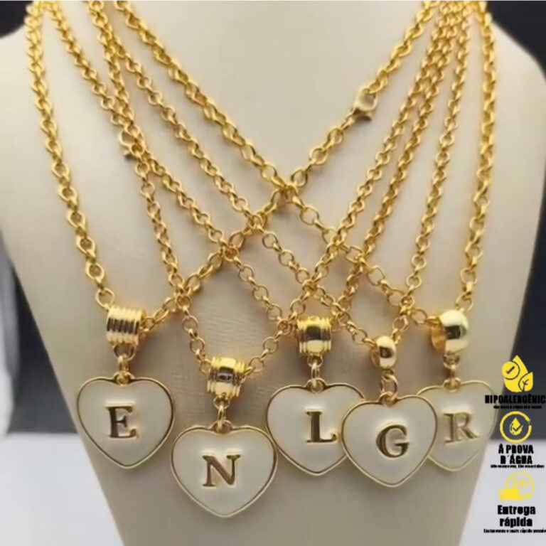 Colar moda Cordão Corrente Feminino Com Pingente 