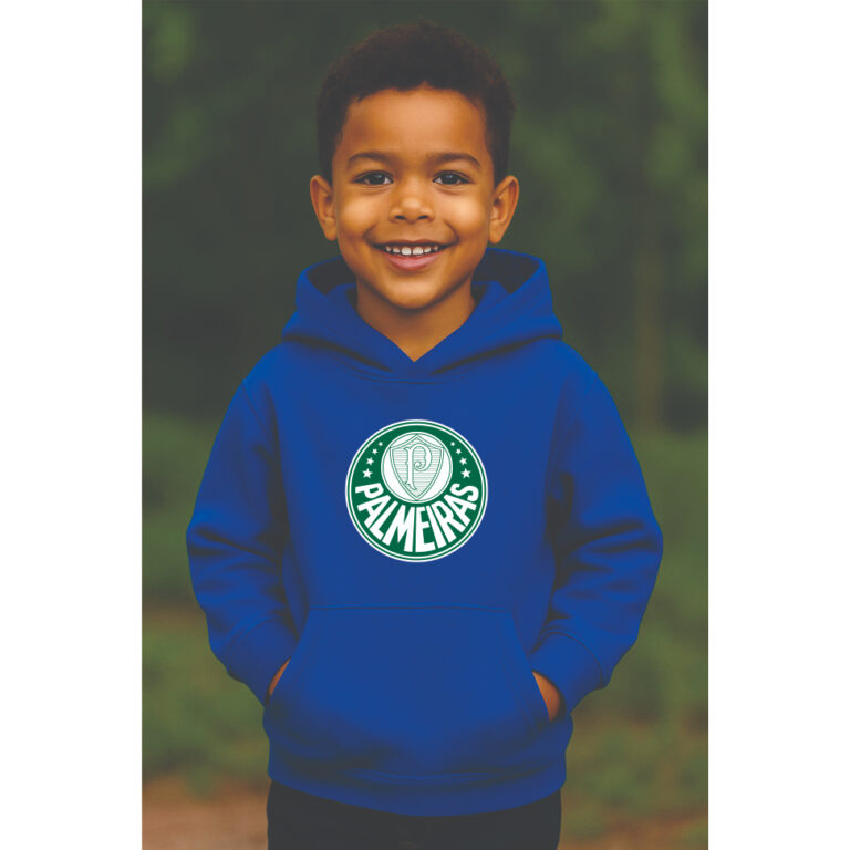 MOLETOM INFANTIL CASACO BLUSA DE FRIO CANGURU PALM