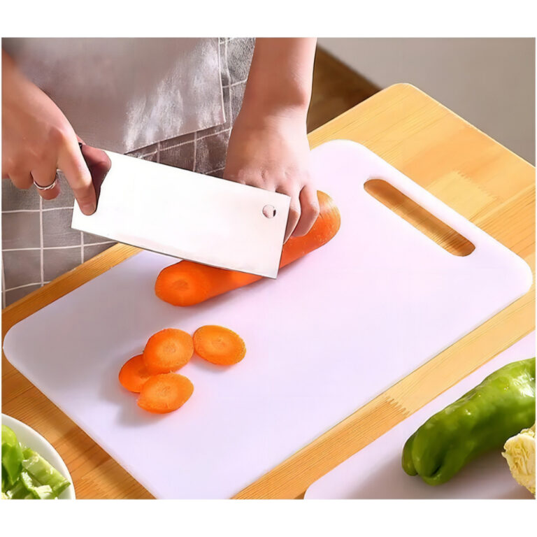 Tábua Para Corte Carnes Legume 33x20cm Cor Branco