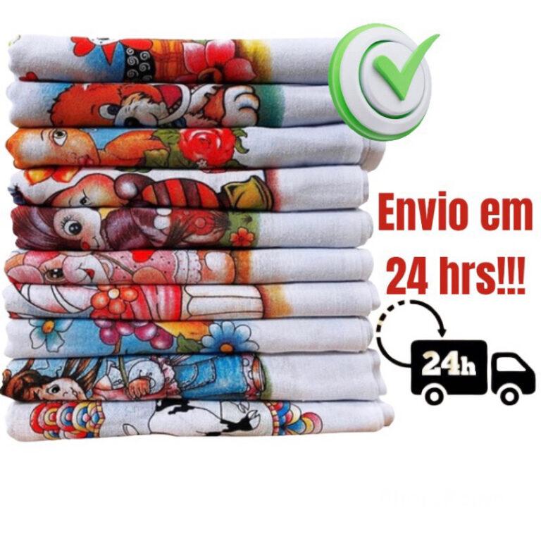 kit 10 Pano De Prato Cozinha Estampado 100% Algod