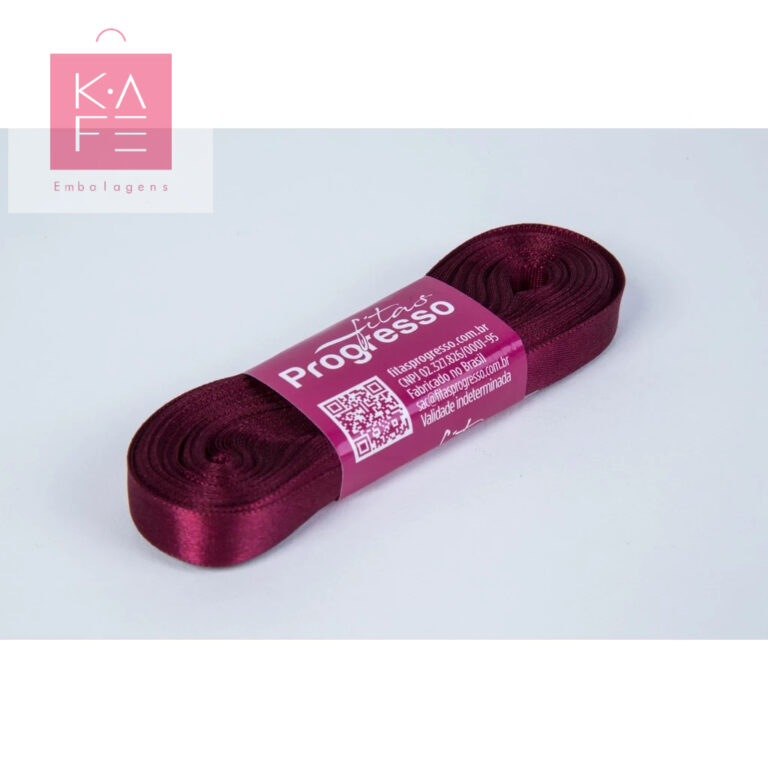 Fita de Cetim Marsala Cor 1355 – 01 unidade 