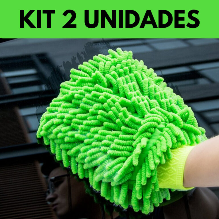 Kit 2 Luvas de Microfibra Multifuncional/Superfina