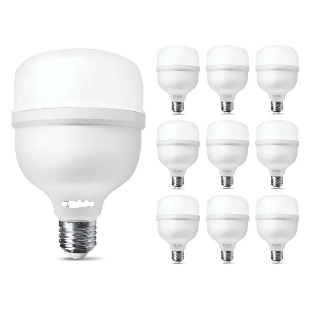 Kit 10 Lâmpada Led 50w Alta Potencia Branco Frio 6500k
