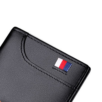 Masculina Ultra Fina Vertical Pequena Porta Cartã
