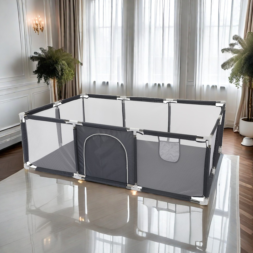 Cercado Para Bebe Cercadinho Infantil Berço Grande Chiqueinho Seguro Material Tecido OXFORD Tamanho