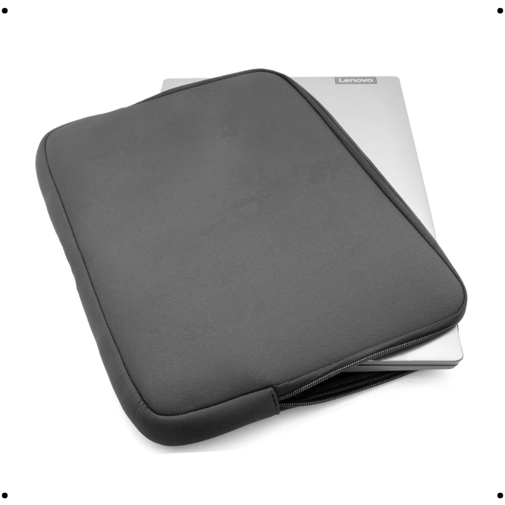 Pasta Case Notebook Preta Capa Sem Bolso Casual 11/14/15/17 Polegadas Resistente