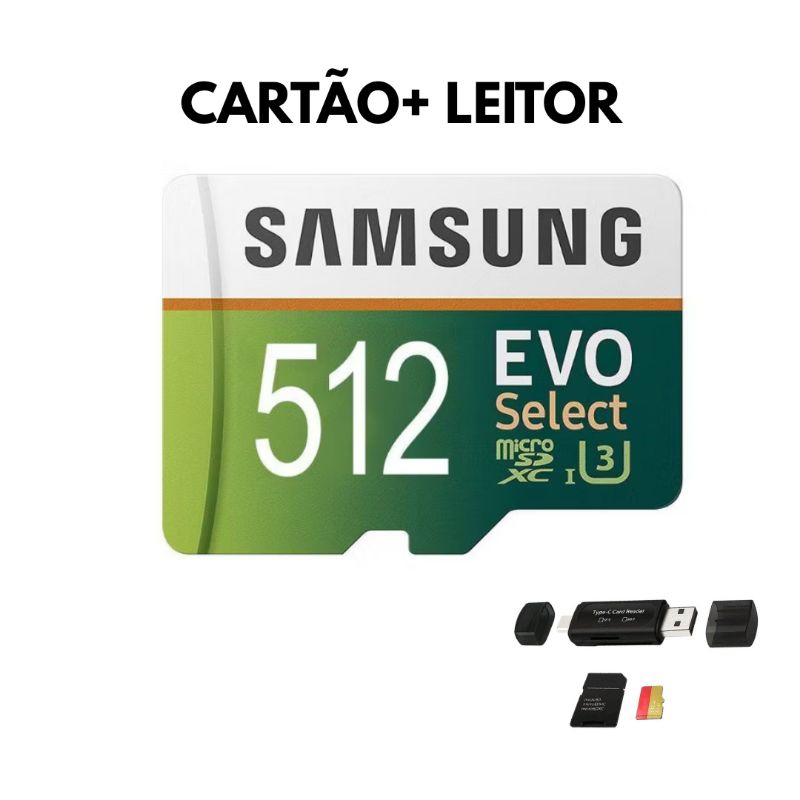 Cartão de memória 512GB samsung original