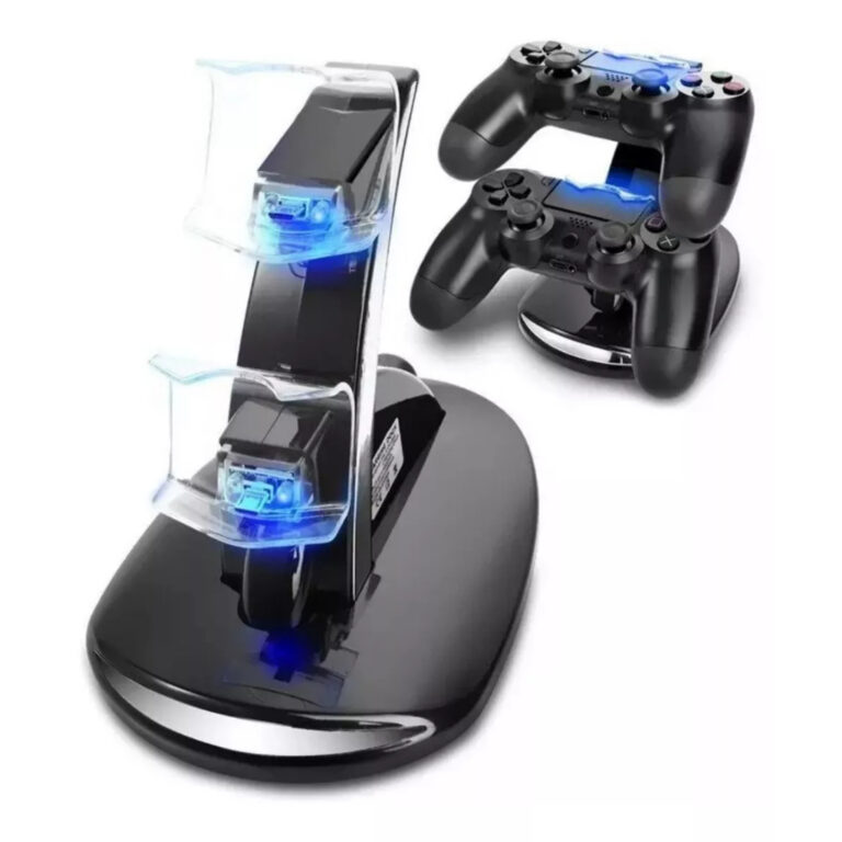 Carregador Duplo PS4 Com Suporte Vertical Para 2 C