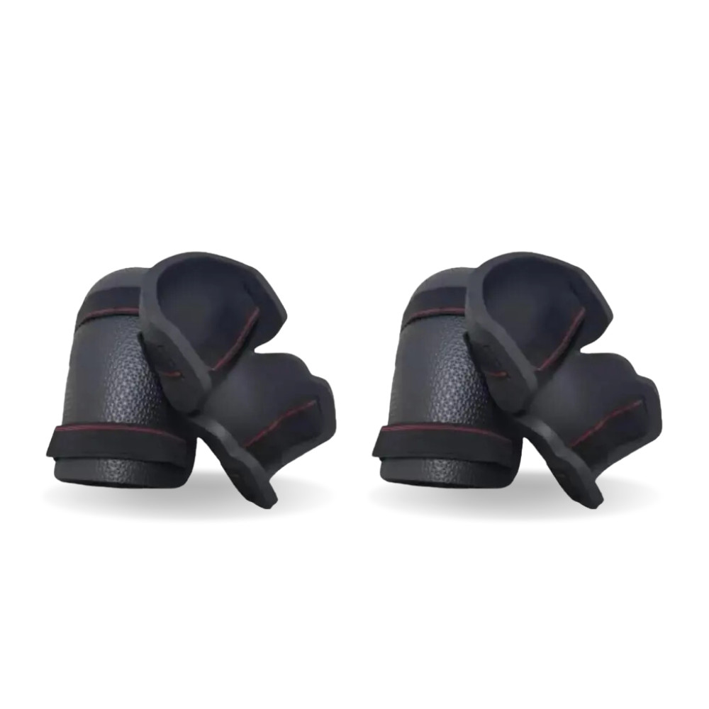 Kit 2 Joelheiras De Proteção Multiuso Preta Resistente JoeFlex Esporte Segurança Assentar Piso EVA M
