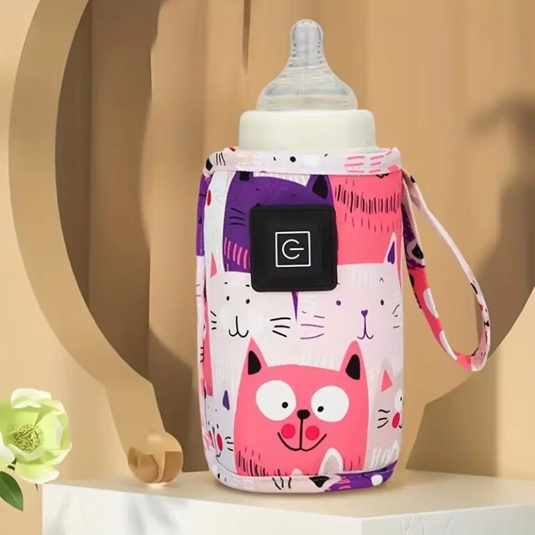 Aquecedor de mamadeira portatil USB Gatinho Rosa 3