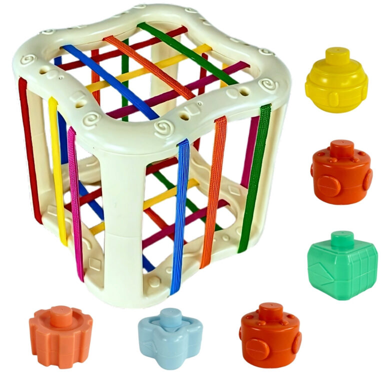 Kit Cubo Didático Sensorial Bebês Formas Geomét