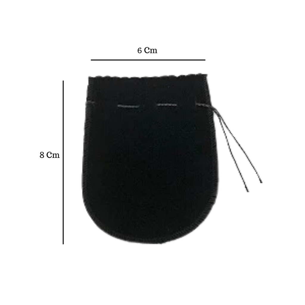 Saquinho de Veludo Preto 6×8 Ideal Para Presentes Guarda Joias