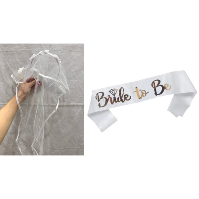 kit 1 arco noiva + 1 faixa bride to be despedida d