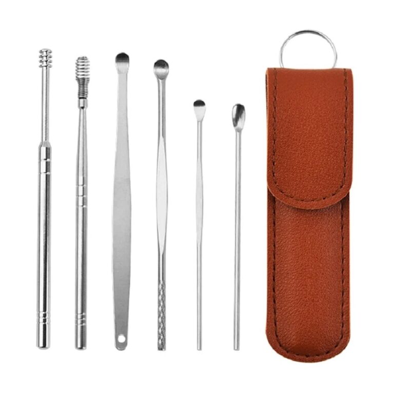 Conjunto 6 Peças De Limpeza Para Ouvido Prático 