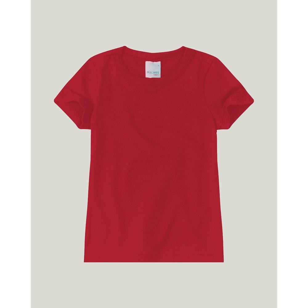 Blusa Infantil Menina Decote Redondo Em Algodão Malwee Kids