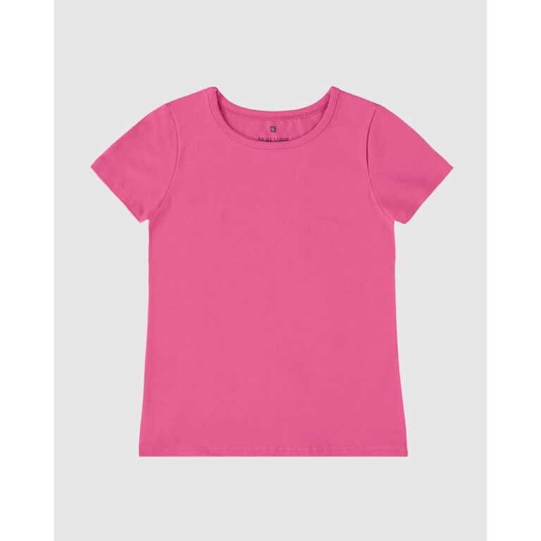 Blusa Infantil Menina Decote Redondo Em Algodão M