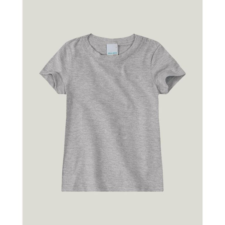 Blusa Infantil Menina Decote Redondo Em Algodão M