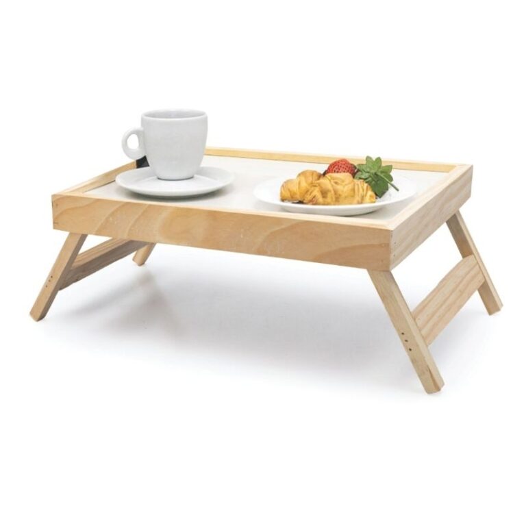 MESA BANDEJA DE CAFÉ COM PEZINHOS DOBRÁVEL