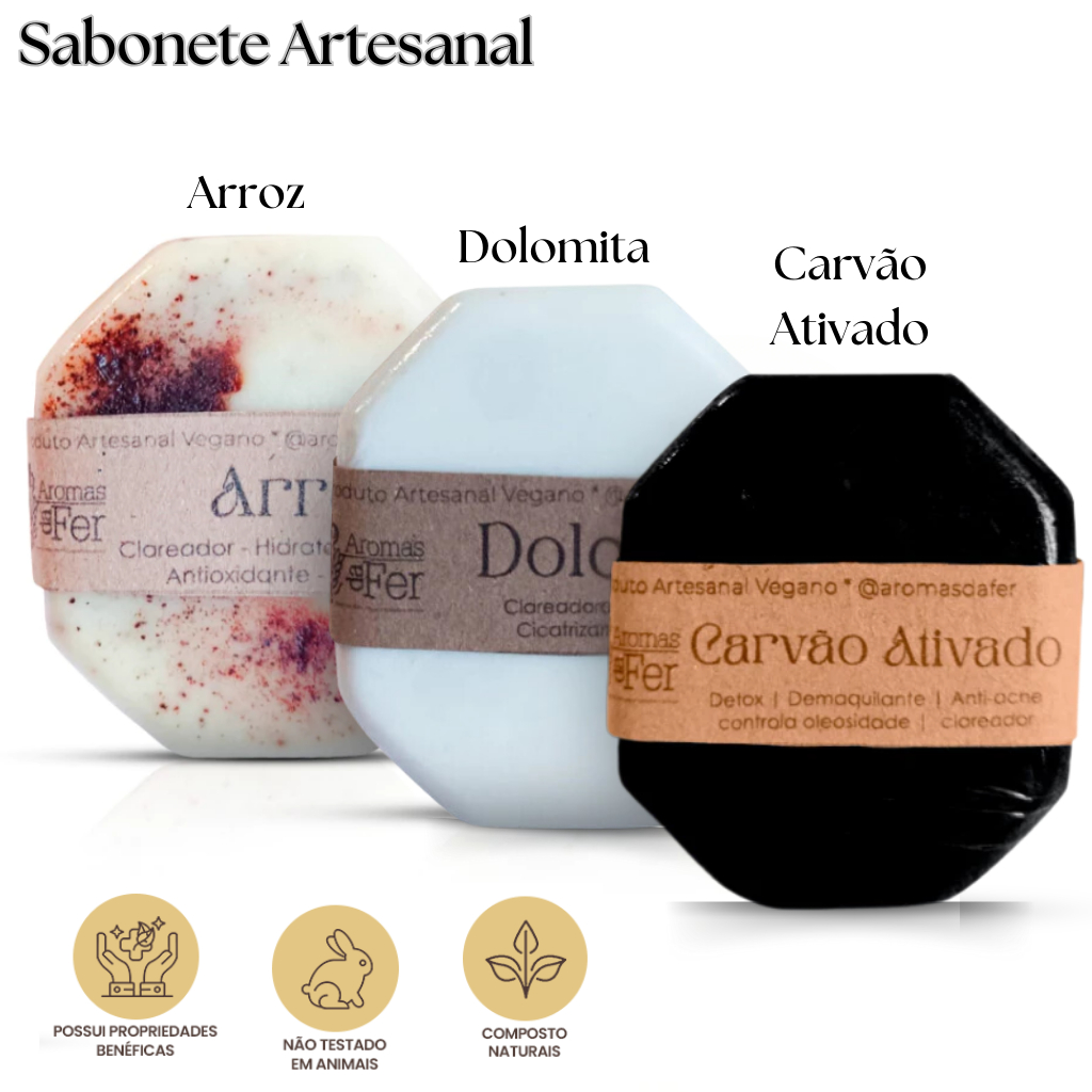Kit Sabonete Facial Antiacne Esfoliante e Clareador