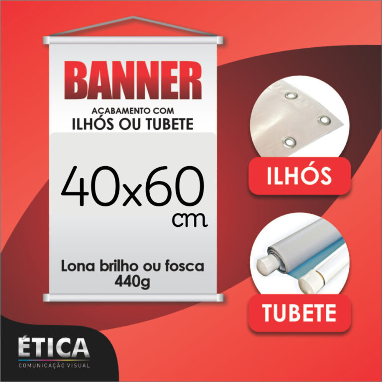 Banner Personalizado 40×60 cm – Lona Fo