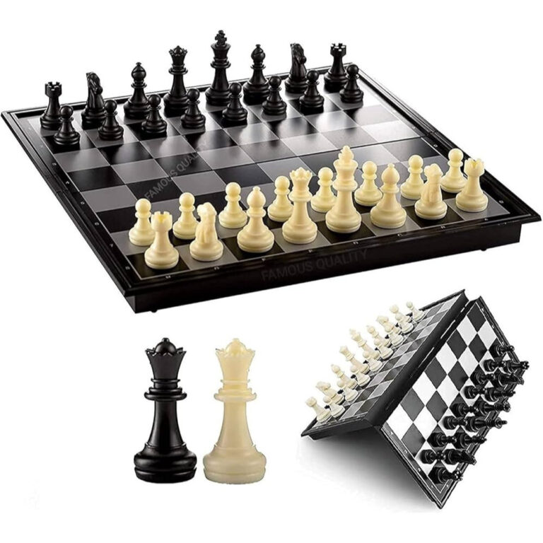 Jogo Xadrez Tabuleiro Magnético Profissional Dobr
