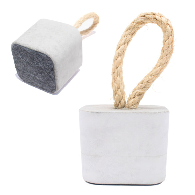 Peso de Porta Decorativo Concreto Quadrado 1,5Kg A