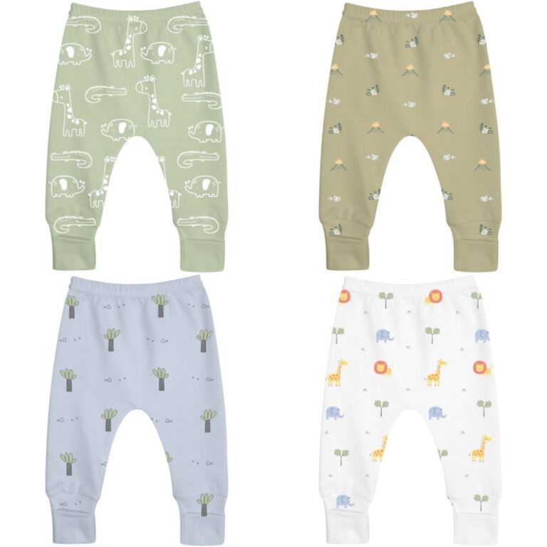 Calça Mijão Vira Pé Unid Doctor Baby 100% Algod