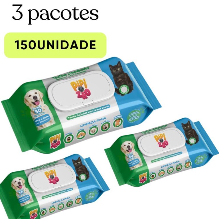 Pet cachorro lenço Umedecido Pet Pipizão Premium