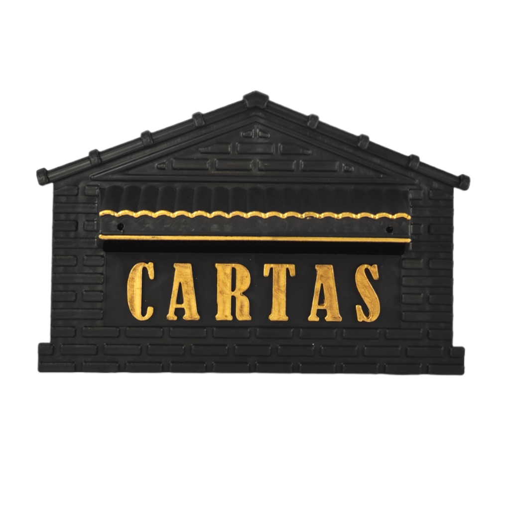 CAIXA DE CORREIO TIJOLINHO 14 CM FUNDO PLASTICO FRENTE PLÁSTICO