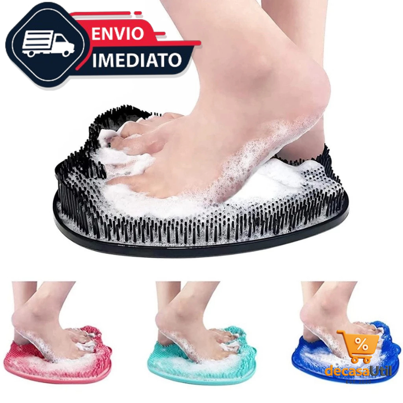 Tapete Para Os Pés Escova Massageadora As Costas Limpeza Do Banheiro Banheira Antiderrapante