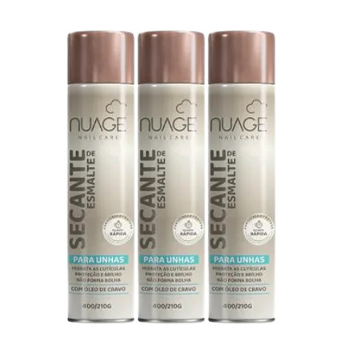 Kit C/3 unidades – Spray Secante para Esmalt