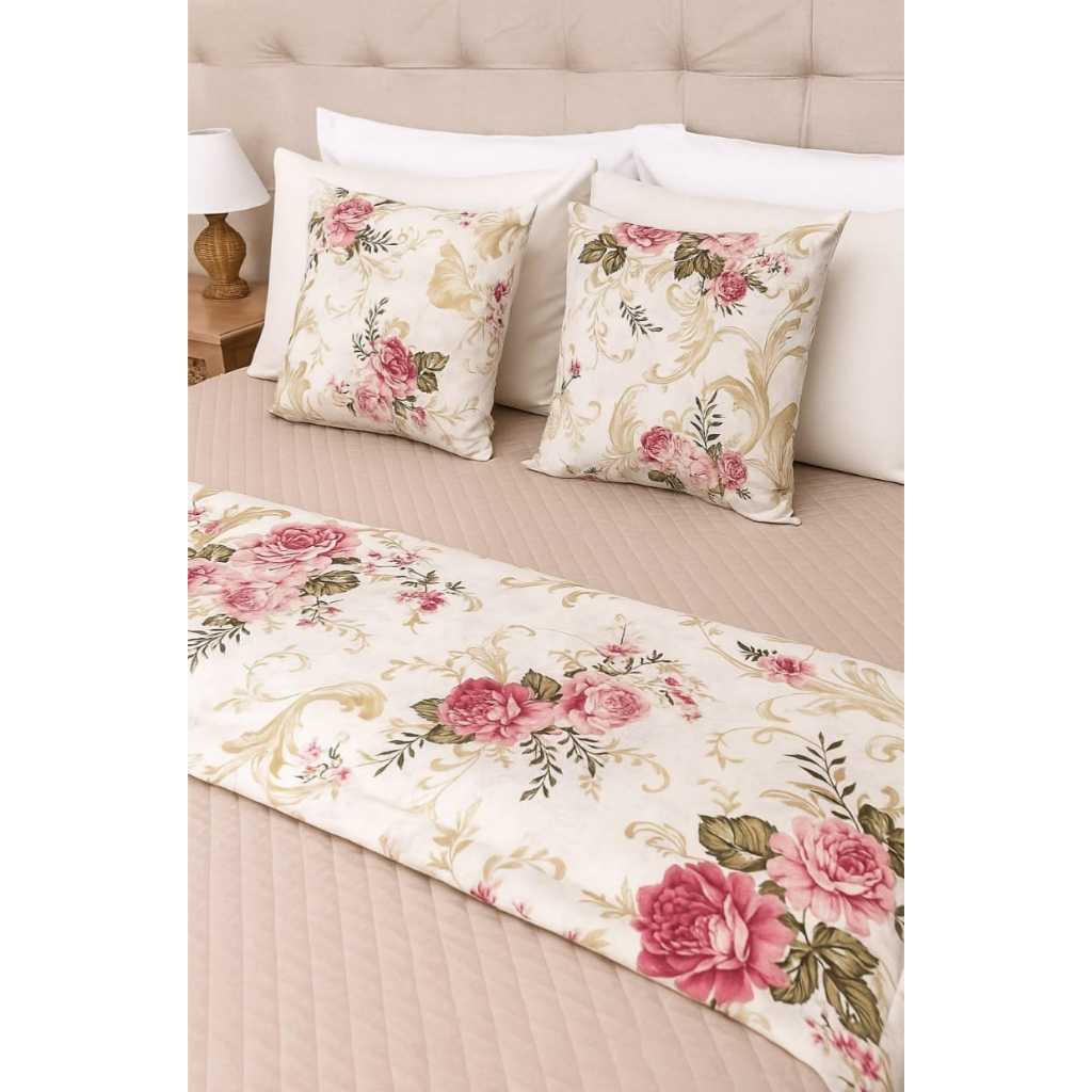 Kit Peseira + Capa De Almofada Algodão Cama Solteiro Casal Queen King Percal 180 Fios