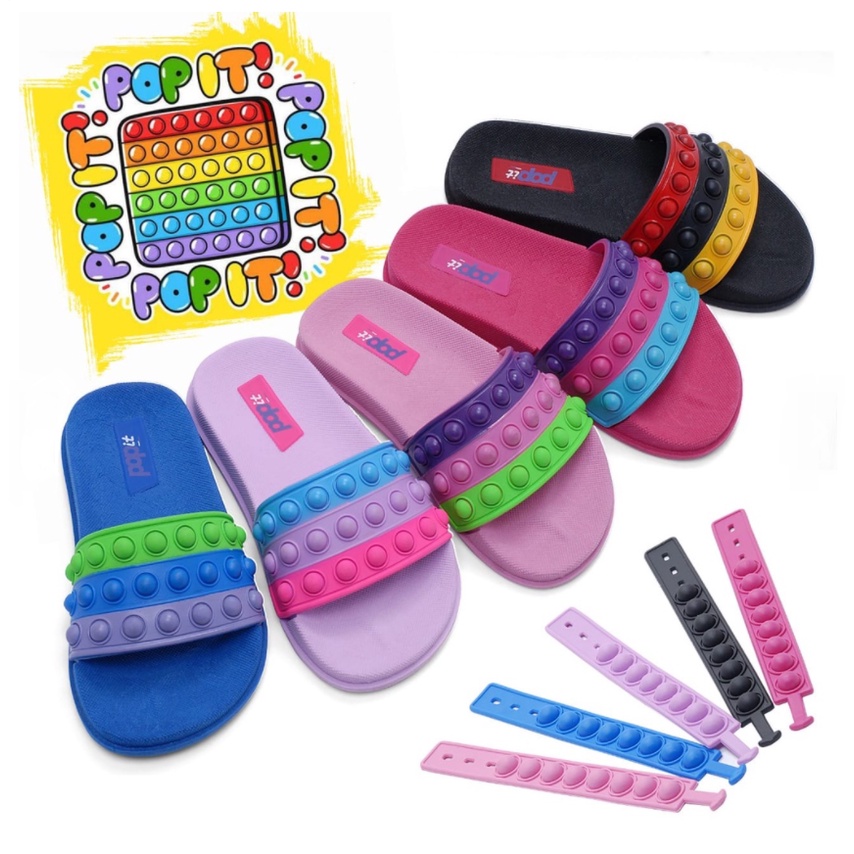 Chinelo Infantil Popit it Com Pulseira Slide