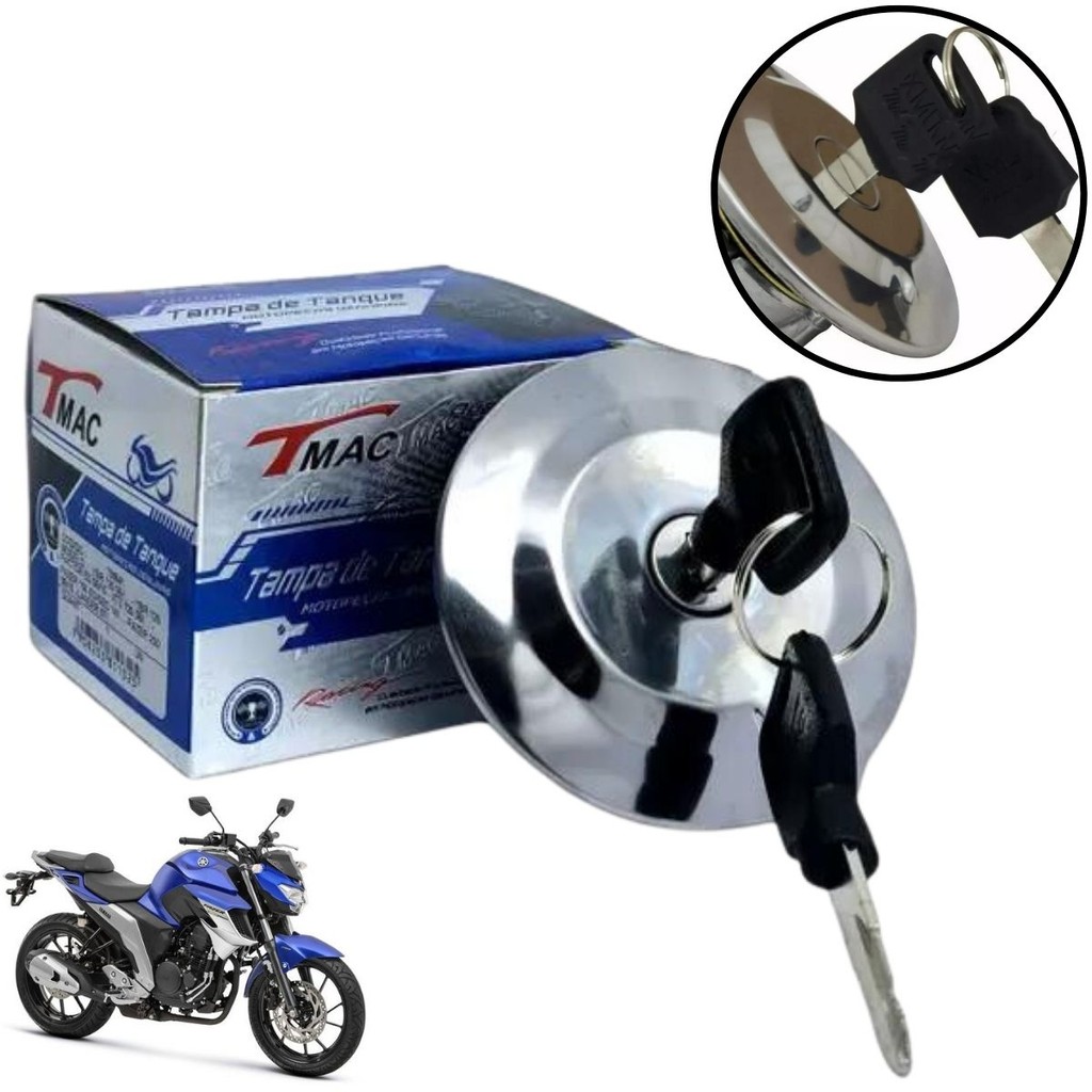 Tampa De Tanque Combustível Ybr 125 Factor 150 Fazer 150 Fazer 250 Lander 250 Xtz 125 Com Chaves
