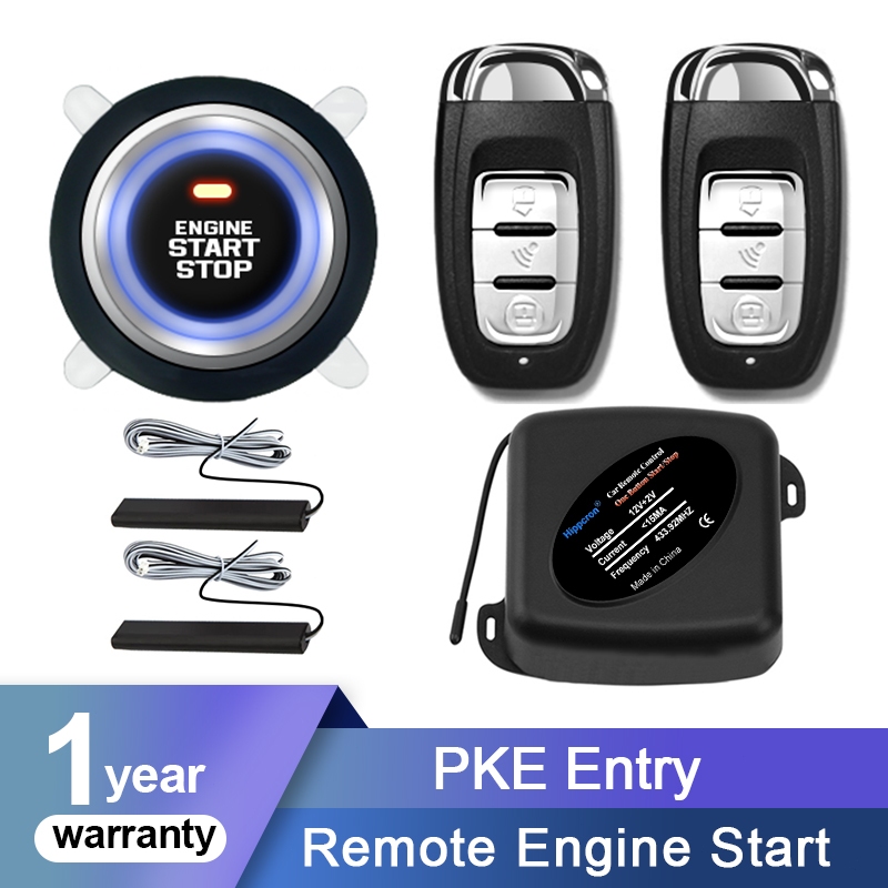 Alarme Automotivo Start Stop Botão Com PKE Kit Universal 12V Anti-roubo || Sem taxas