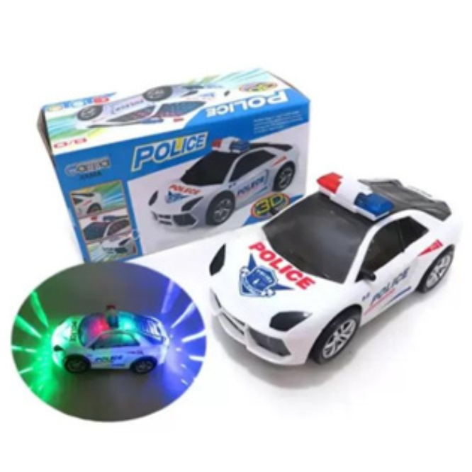 Carro de Policia Brinquedo para Menino Sirene 3D L
