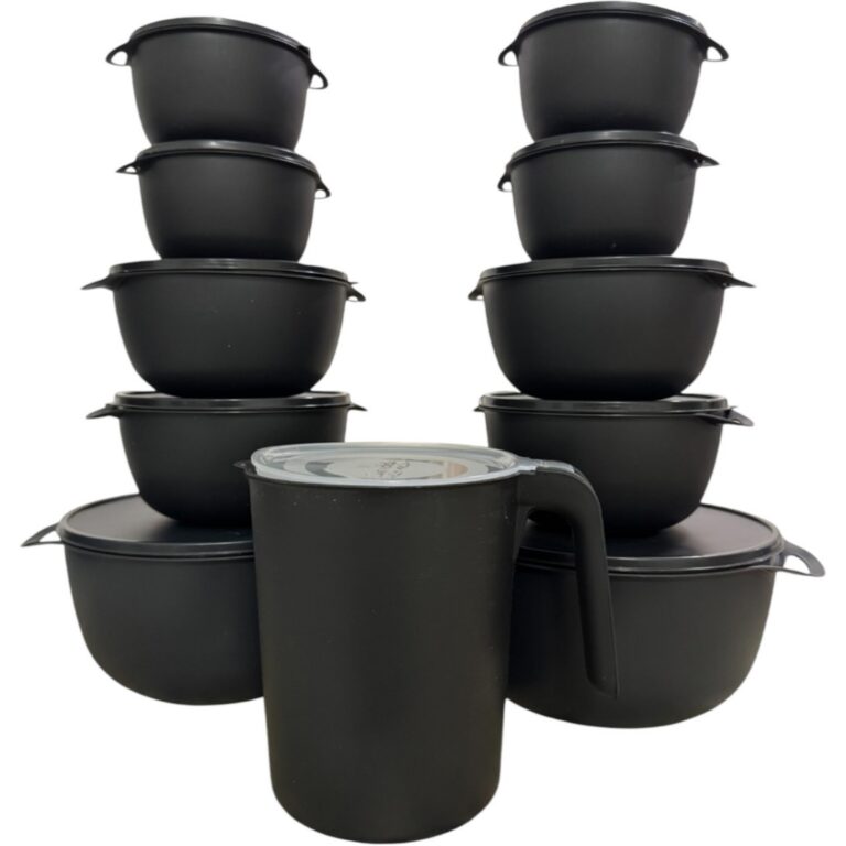 Kit Bowl Potes Plásticos Redondo 10 peças + 1 Ja