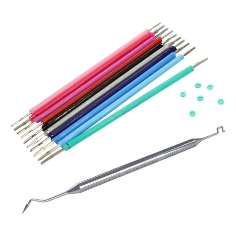 Kit Para Aparelho Ortodôntico  10 Cores + 1 Aplic